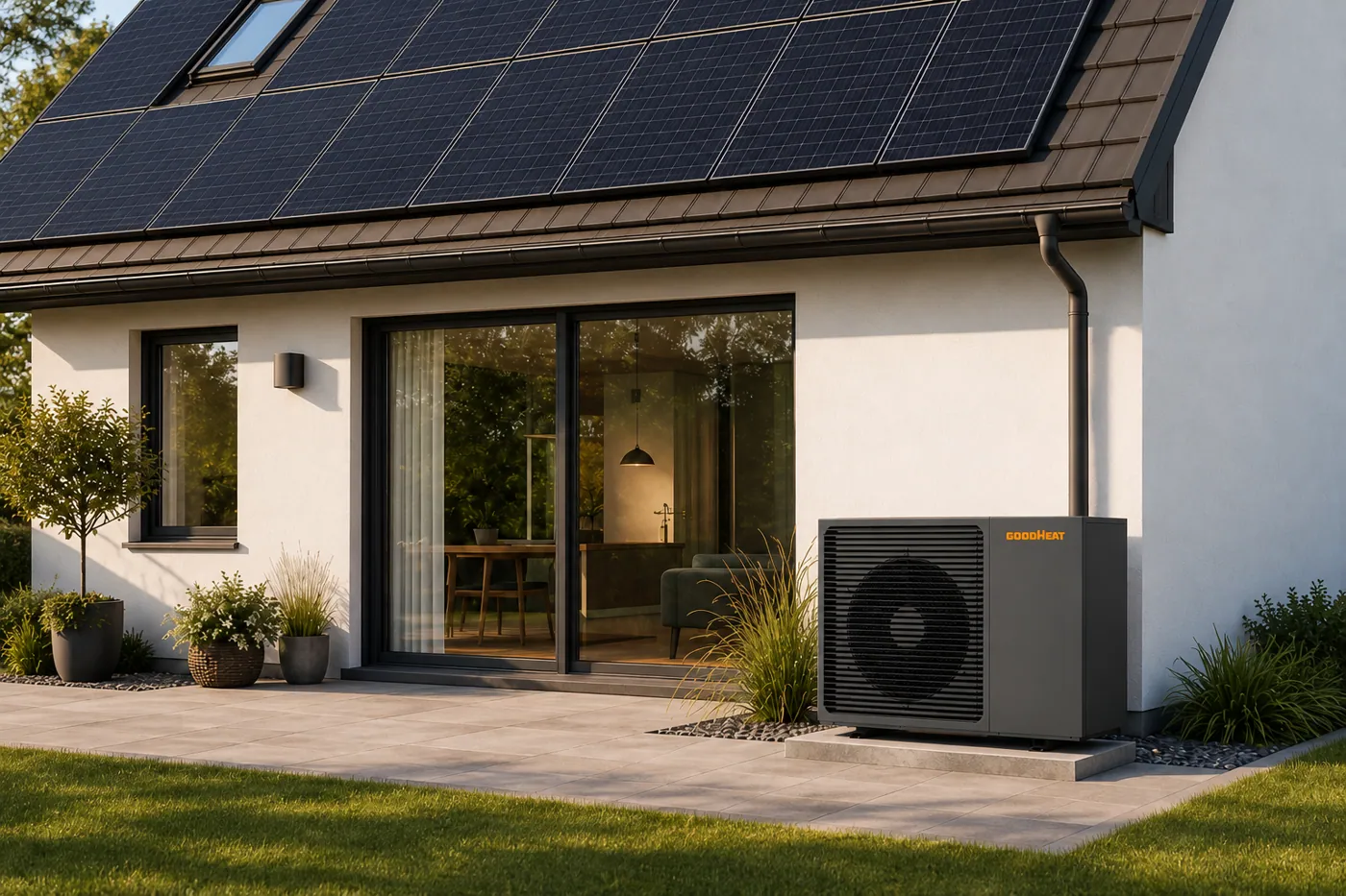 Solar-powered heat pumps (DC)